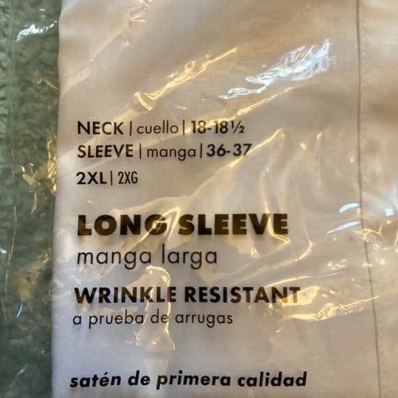 NEW Men’s George Premium Sateen Long Sleeve  Dress Shirt Wrinkle Resistant - Picture 6 of 7